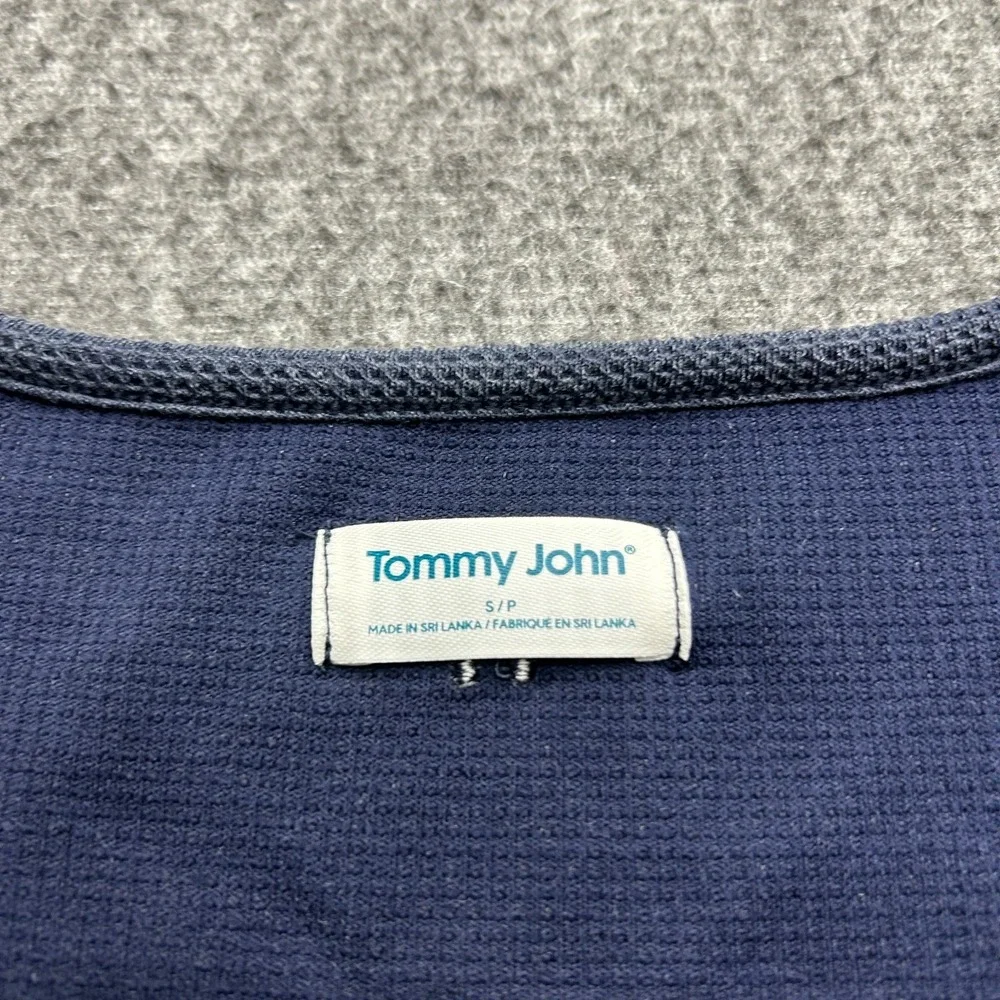 Tommy John‎ Waffle Knit Tank Small Womens Small Blue Lounge Cozy Sleep